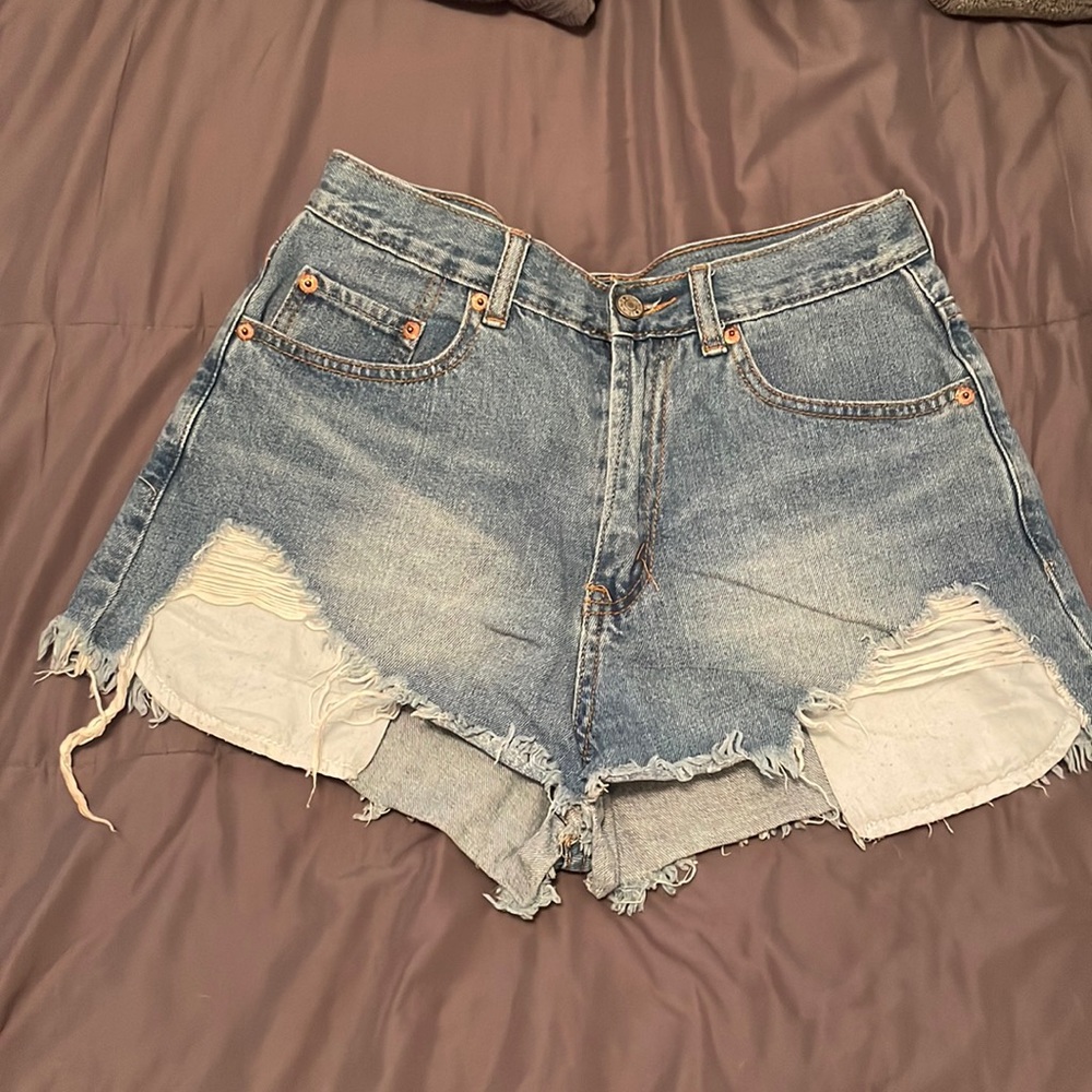 High wasted jean shorts size S
